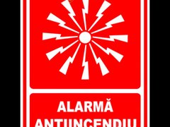 Indicatoare pentru alarma antiincendiu