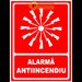 Indicatoare pentru alarma antiincendiu